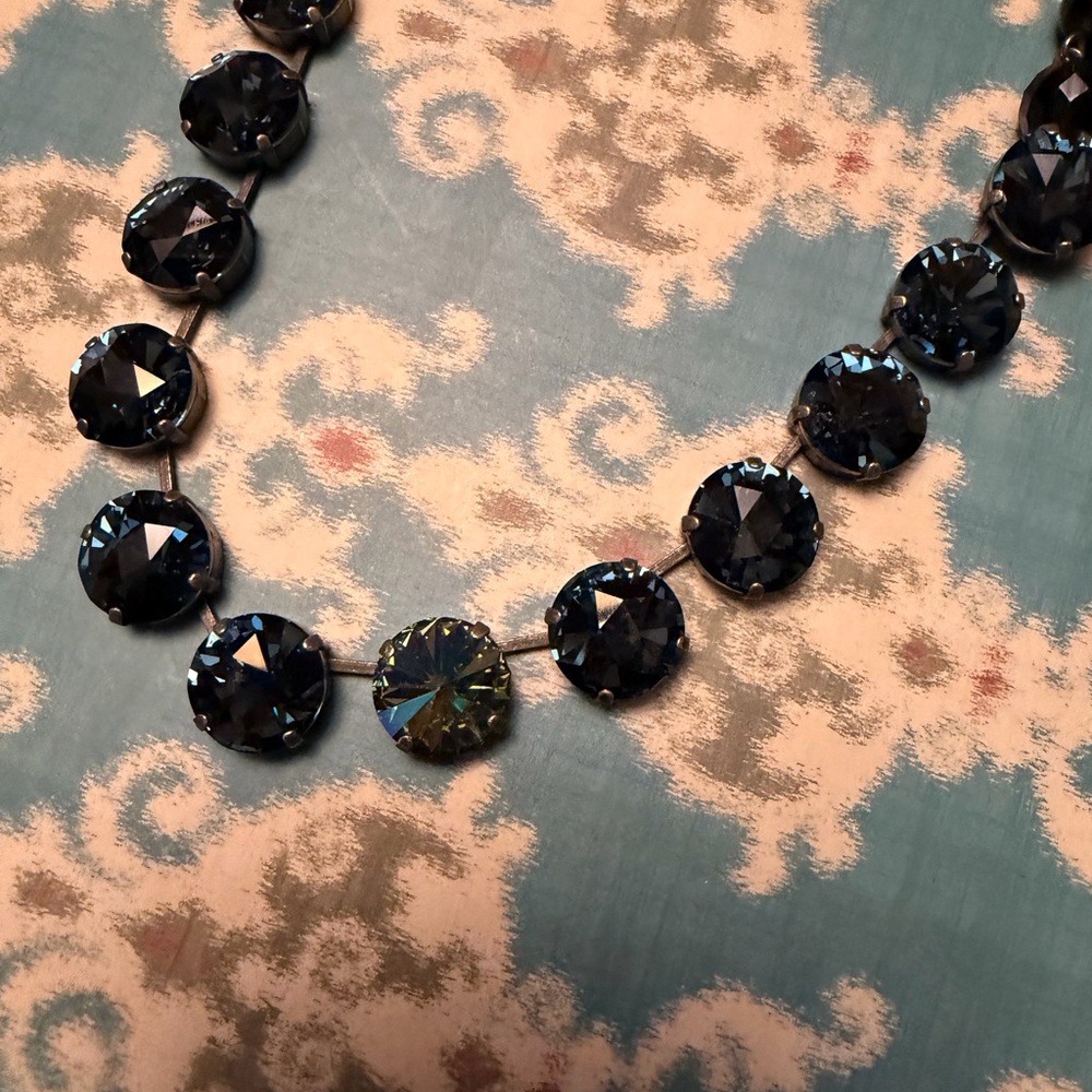 Blue Crystal Choker - Women Jewelry
2015 Denim Blue Swarovski Crystal